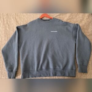 Alphalete Overaized Crew Sweater - M - Whale Blue